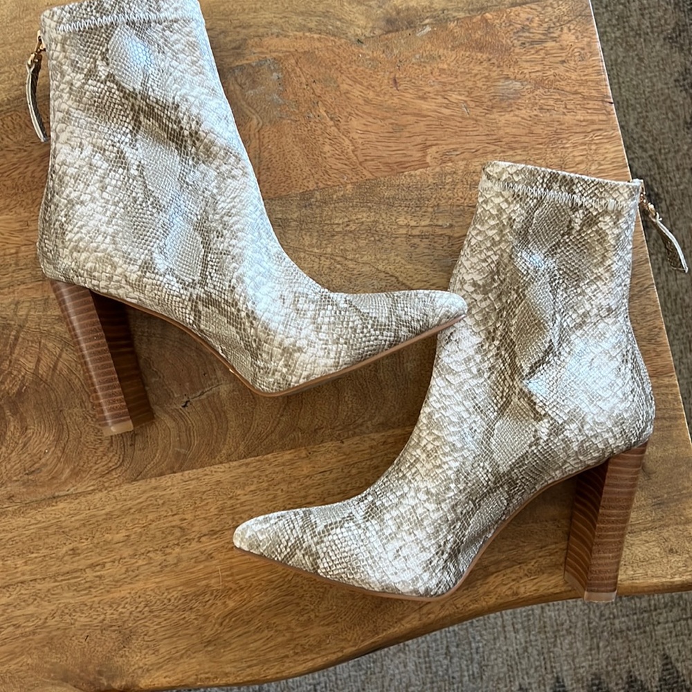 Billini brand Snake skin booties